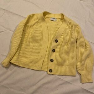 Old Navy Women's Bright Yellow Cardigan